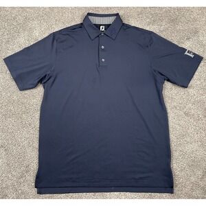 FootJoy Polo Shirt Mens Large Navy Golf The Kave Athleisure Sport Outdoor Preppy